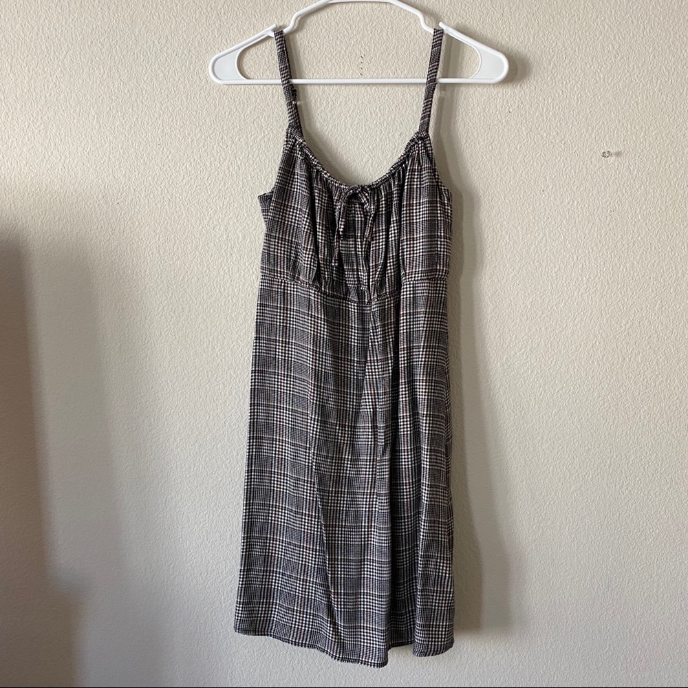 plaid tank dress